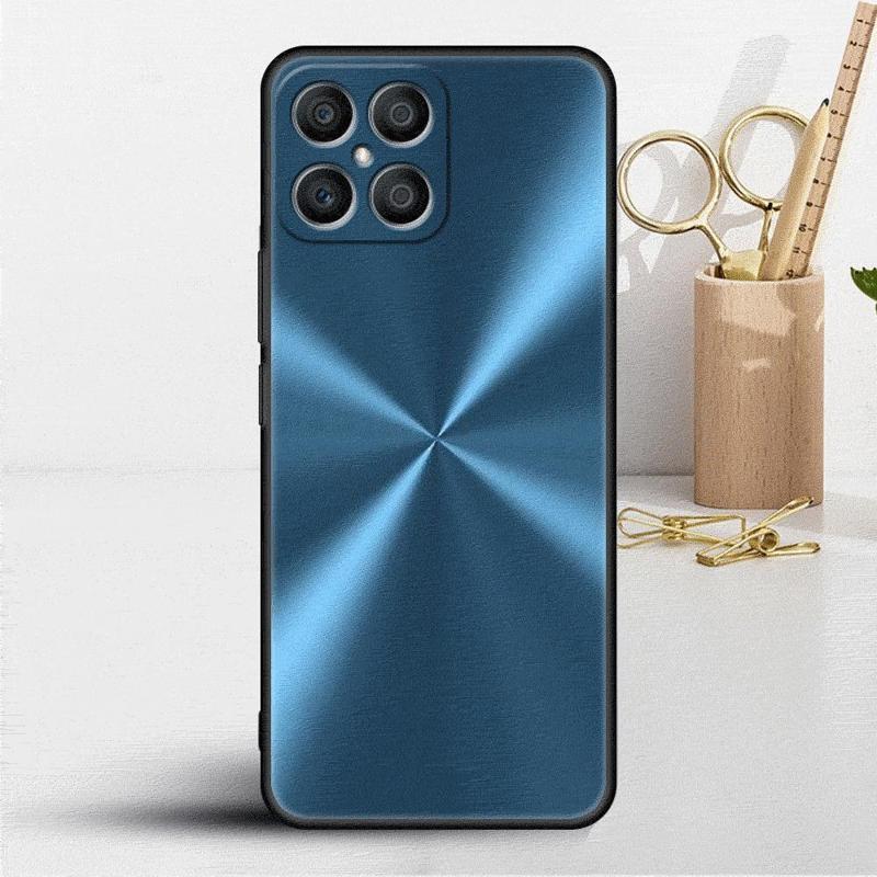 Dark Brushed Metal Texture Cool Print Case For Honor X8 X8a 90 X9a 8X 70 50 20 Magic5 Pro 9X P60 P50 Black Soft Phone Funda