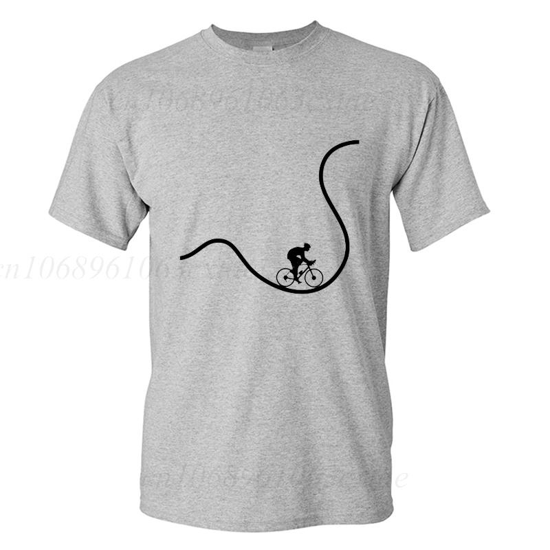 Summer Mens Tshirt Bicycle Pulse T Shirt Heartbeat Bike Top Bicycle Lovers Tshirt Unisex T-shirt Teenagers Cycling Lover Tops