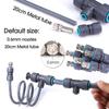 3/8" 9/12mm Misting Cooling System 360° Bend 0.6mm Nozzle Atomizer Sprayers Slip Lock PE Hose Outdoor Garden Irrigation Watering