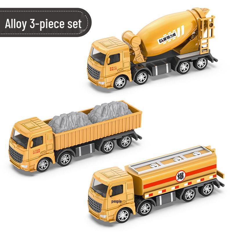 Free Shipping Children's Alloy Excavator & Crane Toy Set