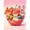 Disney Pearl Art Painting Zootopia Apple Cottage Handmade diy5D Pearl Gem Painting Pictures Crafts Special Shape Home Wall Decoration