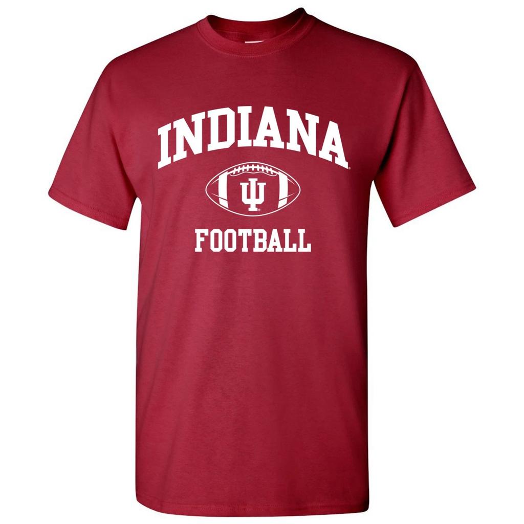 Koszulka Unisex Indiana Classic Football Arch Licencjonowana - Karmazynowa