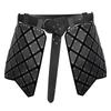 Retro Skirt Armors with Adjustable Belt Double Sides Waist Armors Medieval PU Leather Thigh Armors