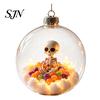 Dormitory Festive Accessory Halloween Glowing Sphere, Lighted Clear Ball Ornament, Cute Witch Seasonal Home Decoration Cat, LED Hanging for