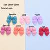 Colorful 3D Resin Bow Keychain Charm Pendant for DIY Jewelry