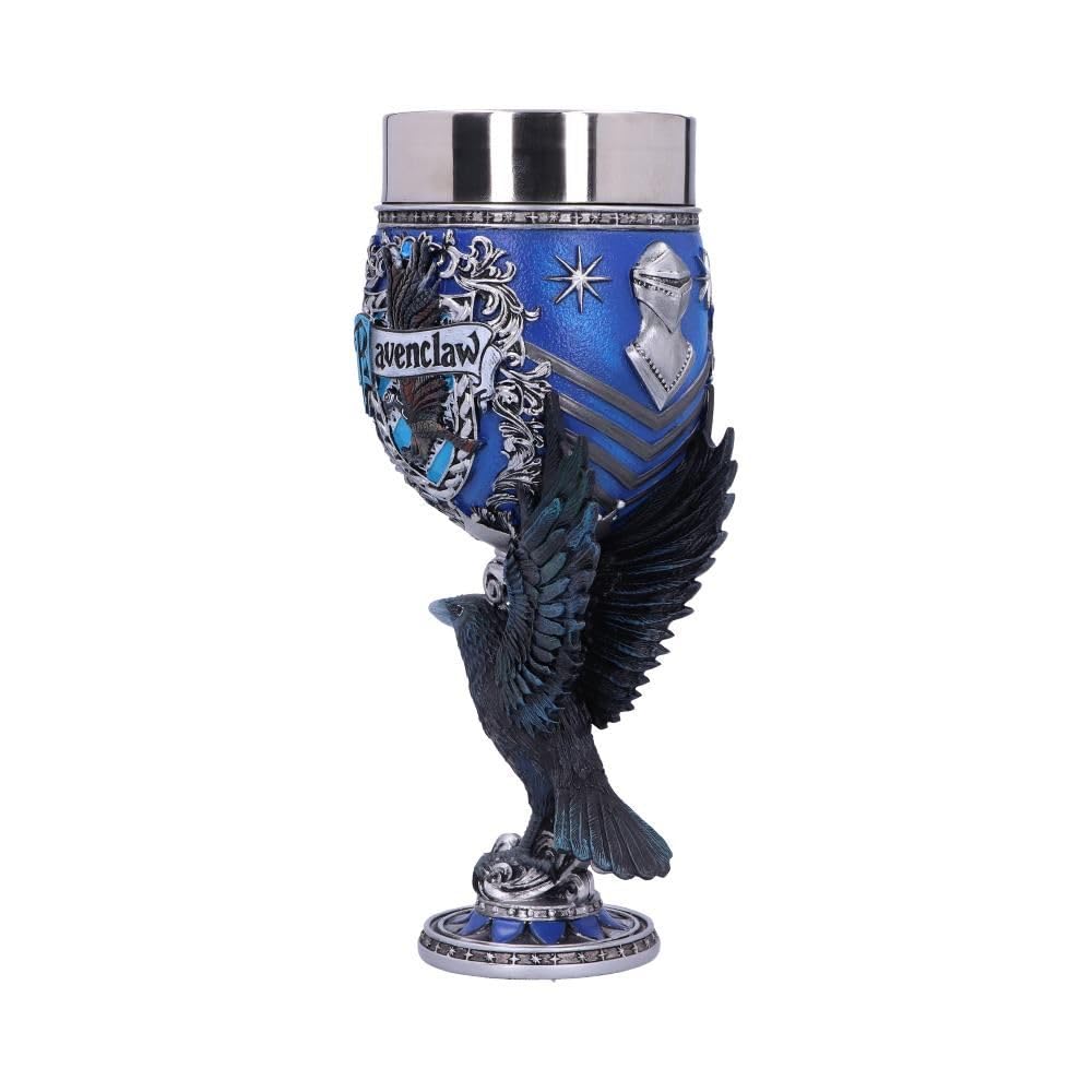 Nemesis Now Harry Potter Collectible Goblet Authorized Distributor Glass Stainless Steel [Ravenclaw] 19.5cm [Domestic Product]