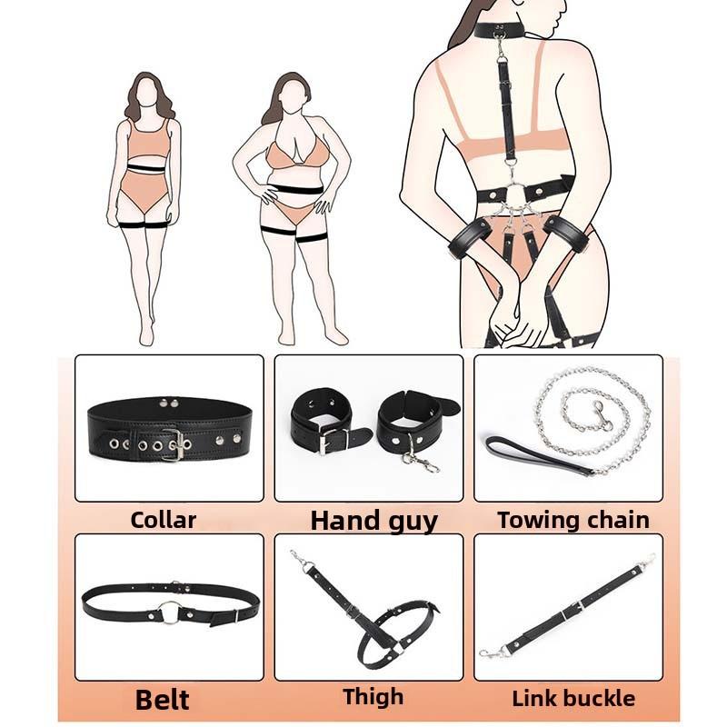 Adult Sex Toys Bundled SM Female Sexy Thigh One-piece Bondage Clothes Straps Alternative Sex Tools