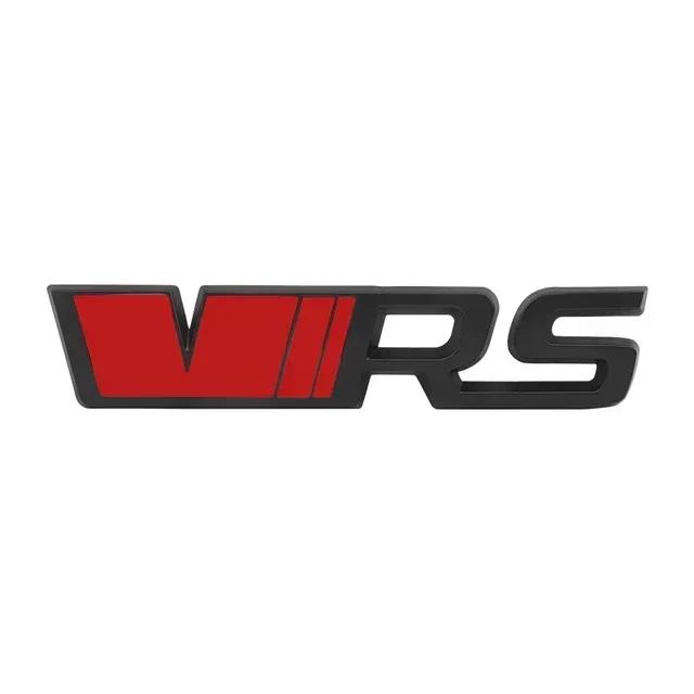 AAABV1 3D Metal Logo VRS Badge Car Trunk Front Grill Emblem For Skoda Fabia 1 MK1 Octavia 2 3 4 A7 A5 Superb RS VRS Sticker Accessories