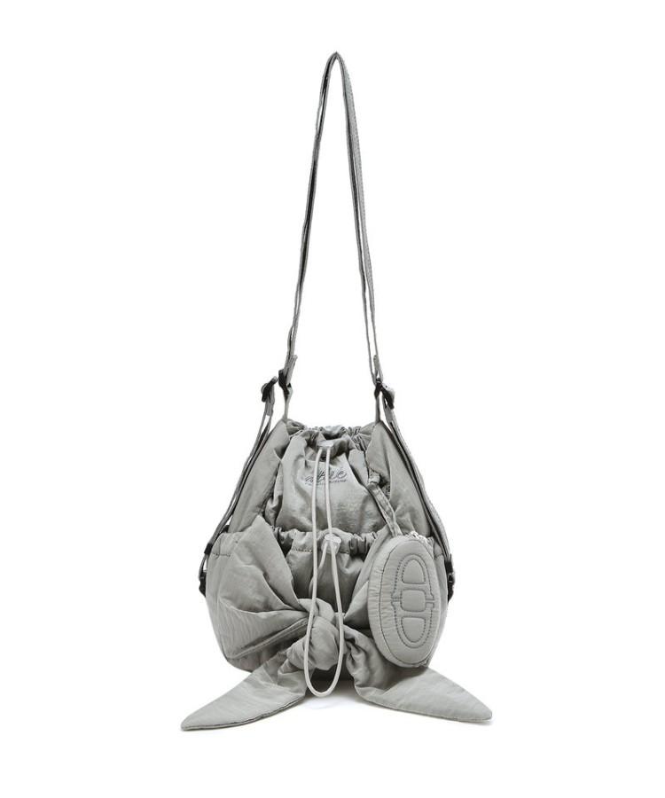Athe Vanessabruno [Ruban] Gray Ribbon Petite Backpack And Shoulder Bag Mini Aaba5F941G2