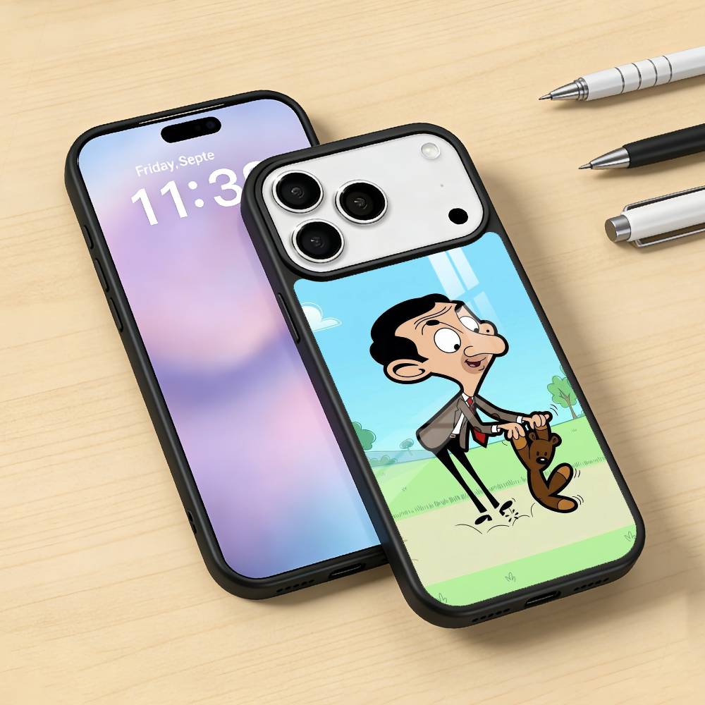 C-Classic M-Mr B-Bean Phone Case Magnetic For iPhone17 16 15 14 13 12 Pro Max For Magsafe Wireless Charging Cover