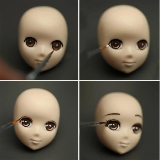 DIY Silicone Mould Fondant Doll Head Face Baking Cake Chocolate Accessories