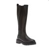 Dune London Womens/Ladies Leather Elasticated Panel Knee-High Boots