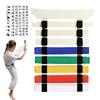 Portable Karate Belt Display Stand Karate Belt Display Rack Karate Belt Organizer with Hanger and Stickers Belt Storage Rack