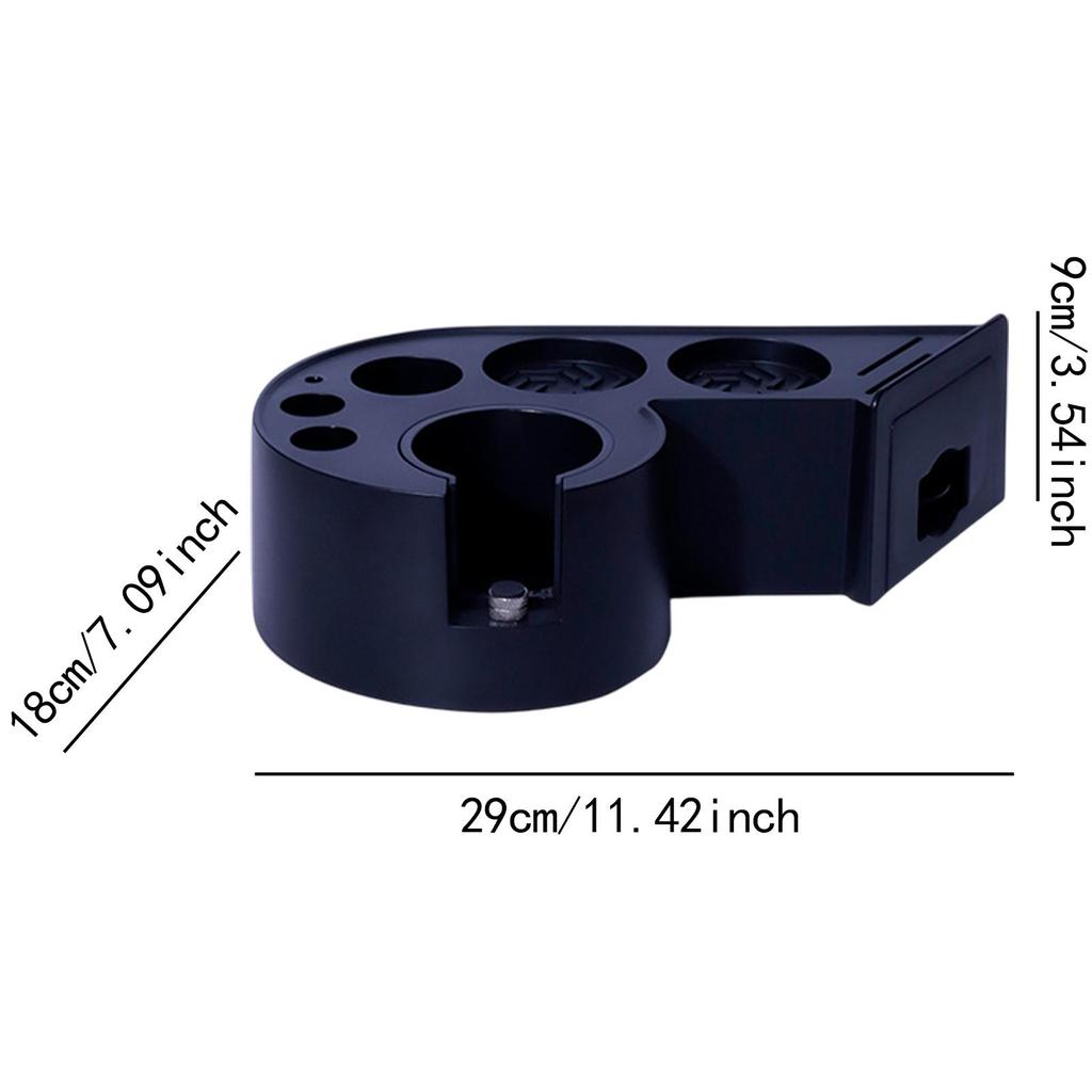 Espresso Tamping Station Organizer Lightweight Accessories Space Saving for Baristas Versatile 29x18x9cm Stand Support Base