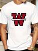 Letter W Baseball Bat Graphic Unisex T Shirt Retro Sports Cotton Short Sleeve Casual Daily Top For Male Baseball Sport Enthusiast