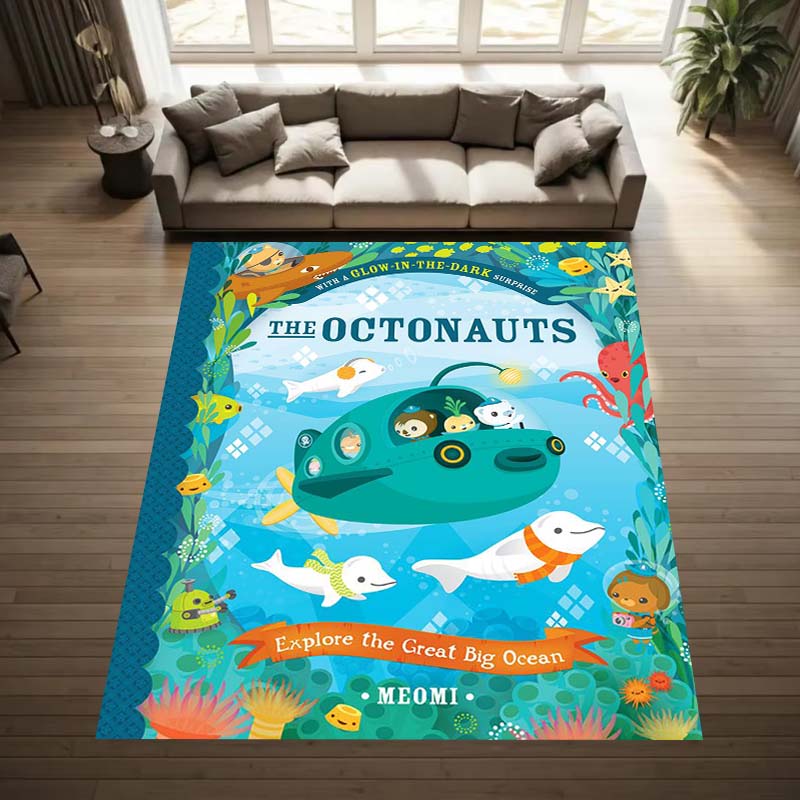 Octonauts Game Room Non-slip Mats Are Also Suitable for Men's Bedrooms, Living Rooms, Sofas, and Other Places, and Are Washable,