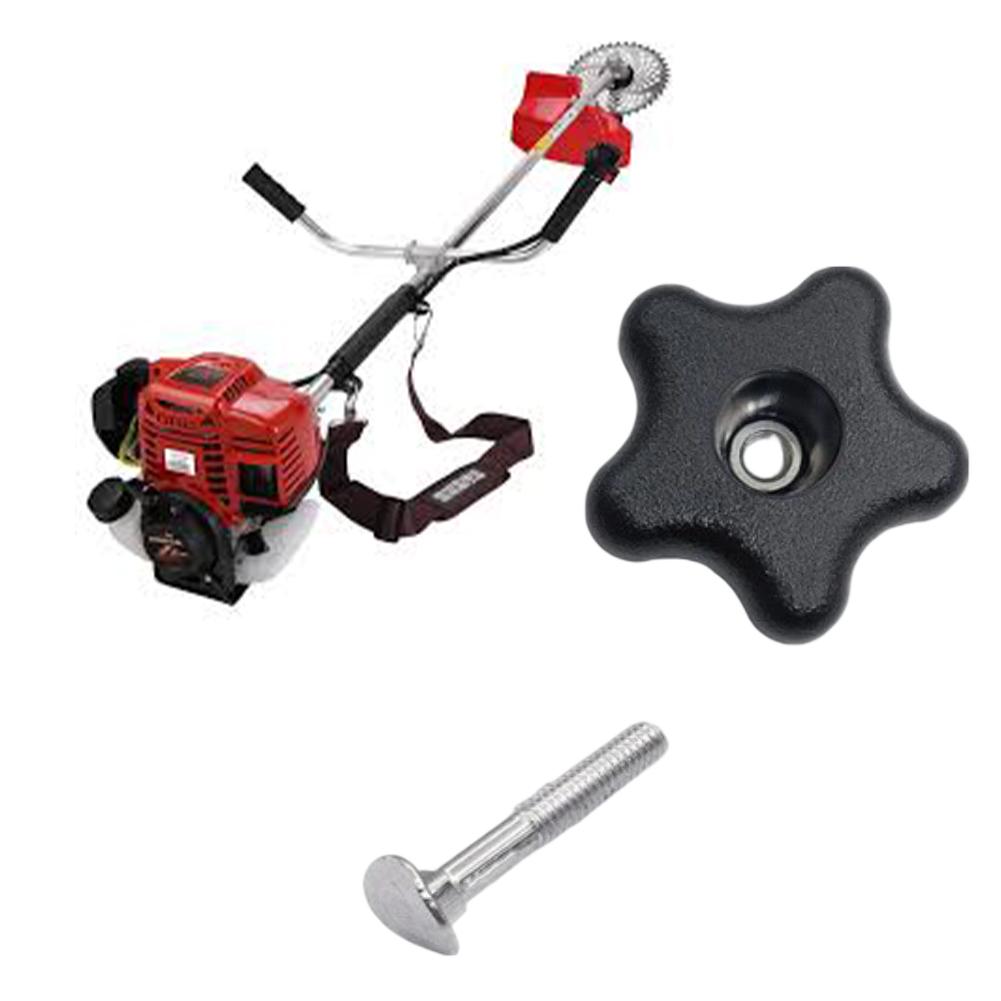 Handle Bolt Set Plum Shaped Handle 1 Bolt and 1 Handle Replacement Compatible with Lawn Mowers Snow Blowers Black