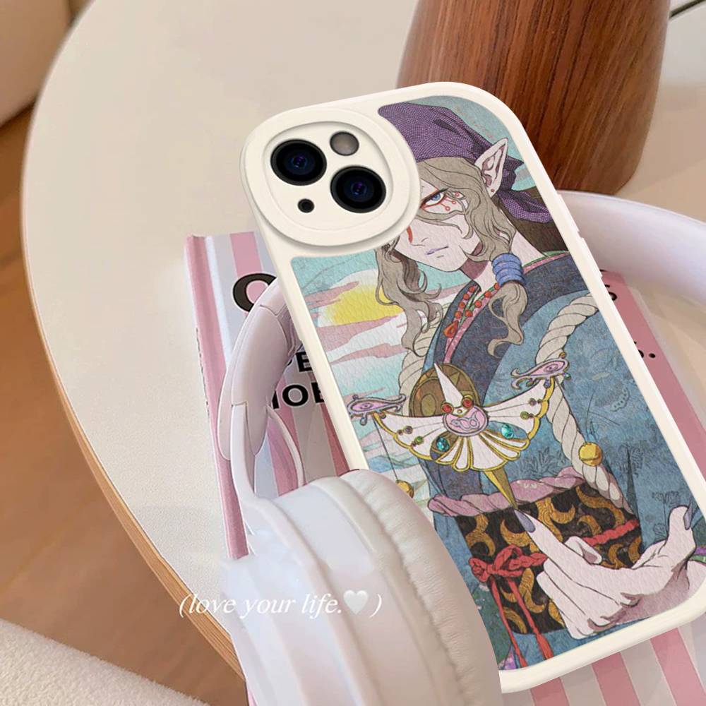 Mononoke Kusuriuri Anime Phone Case Hard Leather For IPhone 16 15 14 13 12 Mini 11 14 Pro Max Xs X Xr 7 8 Plus Fundas