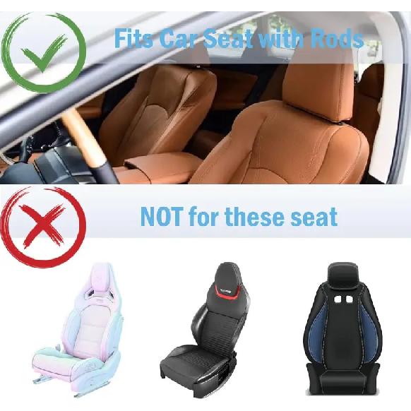 Erweiterbarer Auto-Rücksitz-Schreibtisch für Laptop & Essen, mit rutschfester Matte & Gerätehalter. Perfekt für Arbeit/Essen