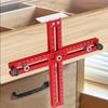 Metric/Inch Handle Template Jig Drill Guide Cabinet Handle Knob Template Locator PunchTool Drawer Installation Positioning Ruler