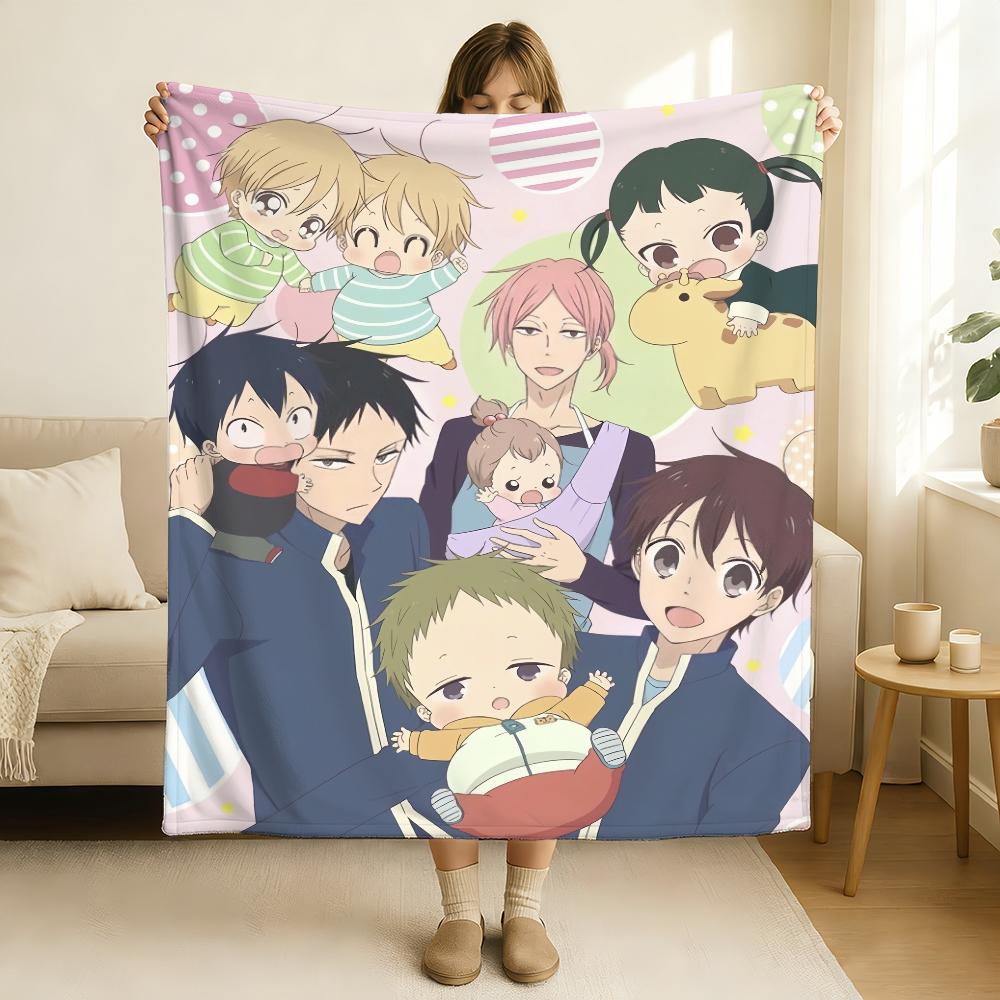 Anime Cute School Babysitters Blanket Soft and Skin Friendly For Couch Bed Napping Bedspread All Seasons Comforter
