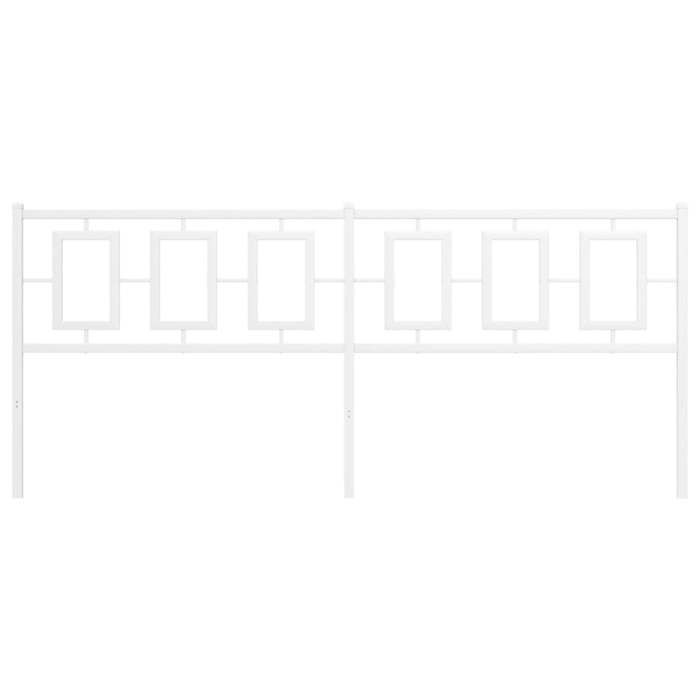 VidaXL Tête de Lit, Accessoire de Lit avec Pieds, Tête de Cadre de Lit, Meuble de Chambre à Coucher Maison Intérieur, Métal 374327