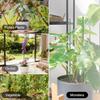 Plant Supports for Indoor Plants,  30cm Plant Stakes Support Sticks with Clips, Adjustable Monstera Support for Orchid Rose Flower
