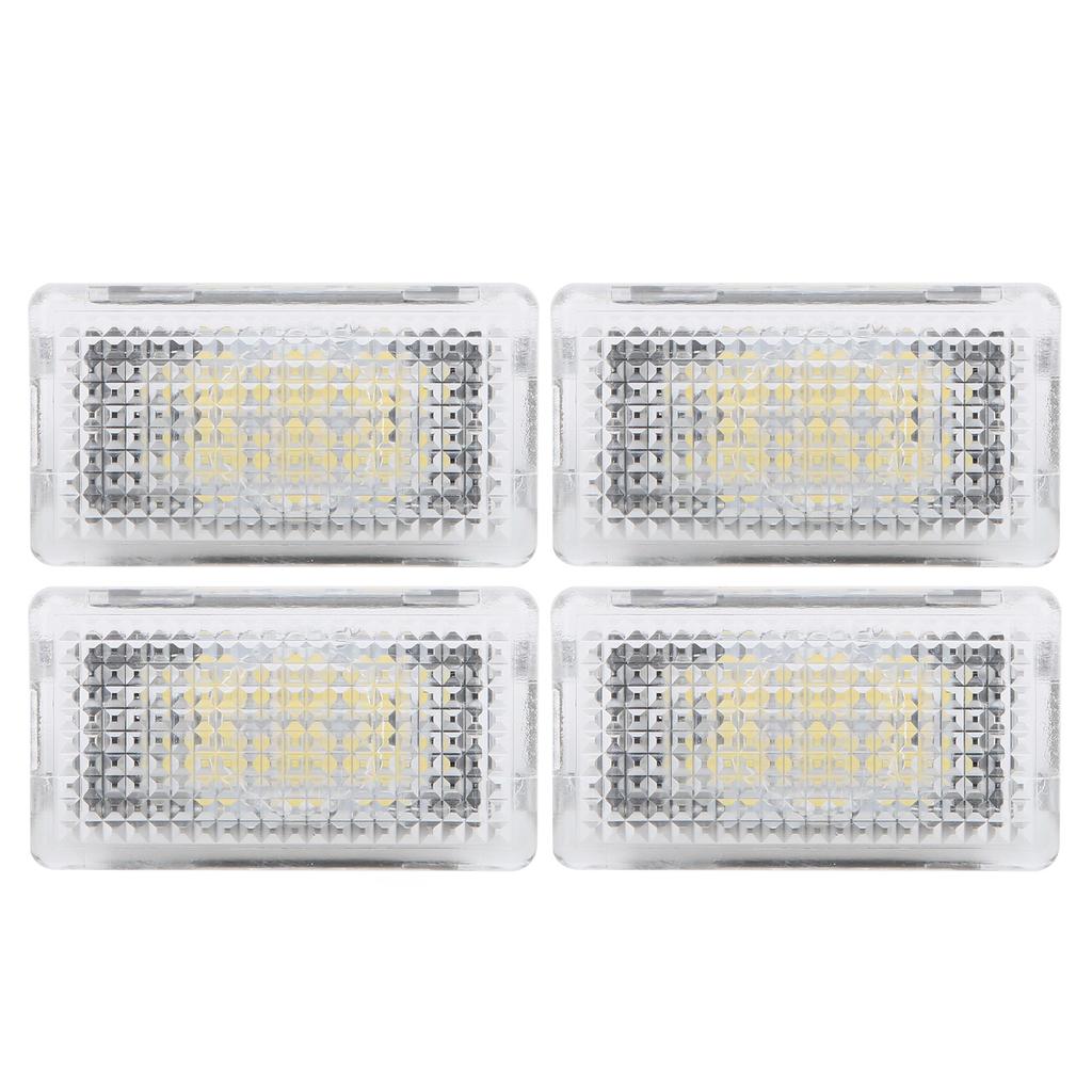 4 Stück Auto Fußraumleuchte Ultra Helle Atmosphärenlampe Ersatz für Tesla Model 3 2018‑2021Weiß