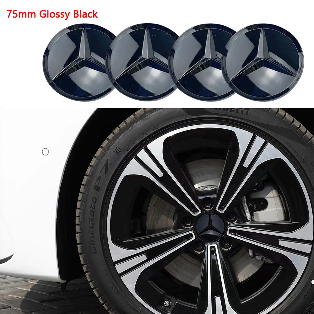 4Pcs 75mm ABS Car Wheel Center Covers for Mercedes Benz W166 W212 W213 W246 W176 C260 C200 C300 C180 C63 W167 Hub Accessories