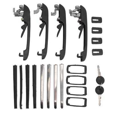 Car Outside Door Handle 191837205A Easy To Replace Exterior Front Rear Door Handle Set with Keys