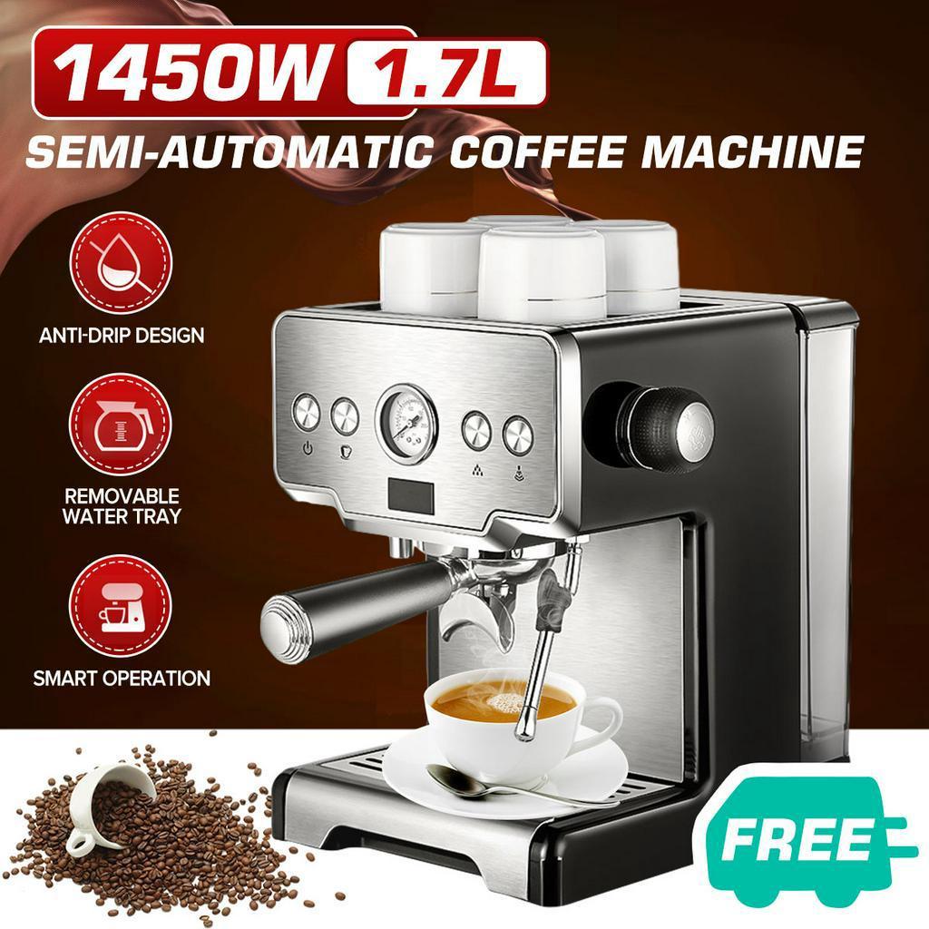 800W Becornce Gemilai CRM3605 Coffee Maker Machine Coffee Machine 15 Bars Semi-automatic Commercial Italian Coffee