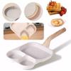 3 In 1 Egg Frying Pan for Breakfast Pancake Burger Sandwiches Nonstick Easy Clean Pancake Pan for Gas Stove & Induction Cooker