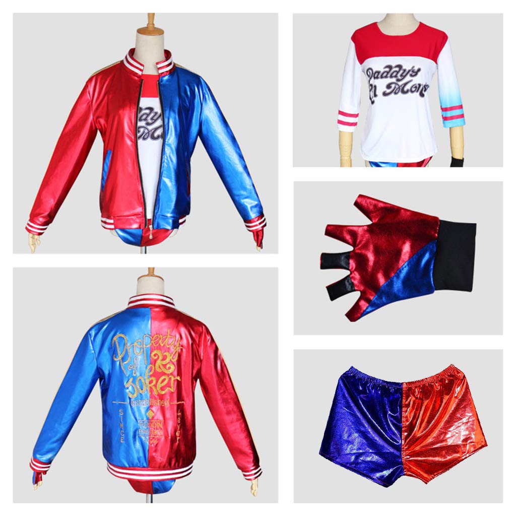 Harley Quinn Joker Cosplay Event Performance Festival Anime Costume Size [Formemory] Costume, Costume, Costume, Gift, Costume, Costume, (Kids 130)