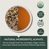 Luxmi Estates Citrus Sky Lemongrass Ginger Green Tea - 100gm Tin Loose Leaf | Certified Organic Darjeeling | Natural Lemon Balm Tea
