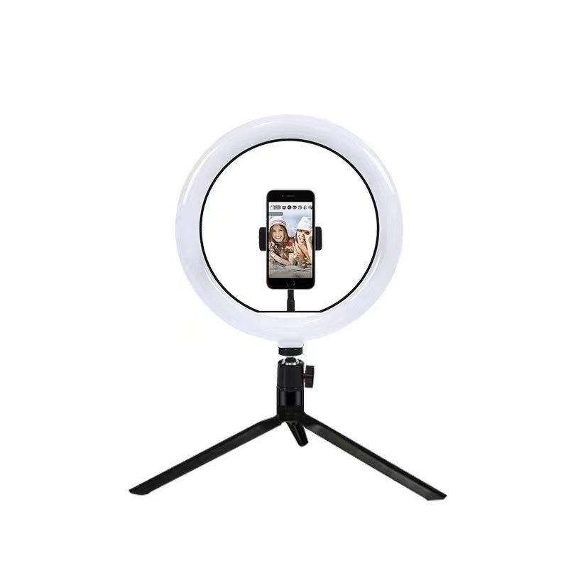 10-inch LED Ring Light with Foldable Tripod for Streaming & Beauty