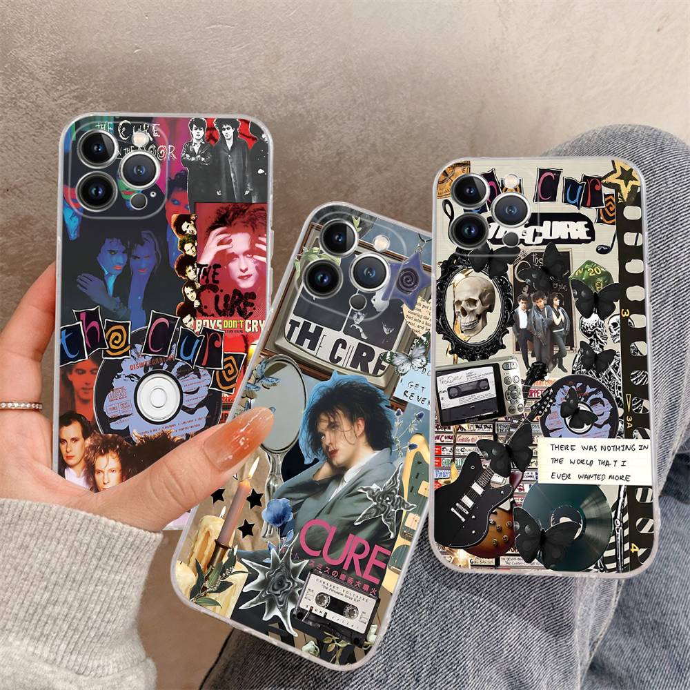 Rock Band THE C-CURE Music For IPhone 11 12 13 14 15 16 17 Pro Max Plus Air Transparent Clear Shockproof Case