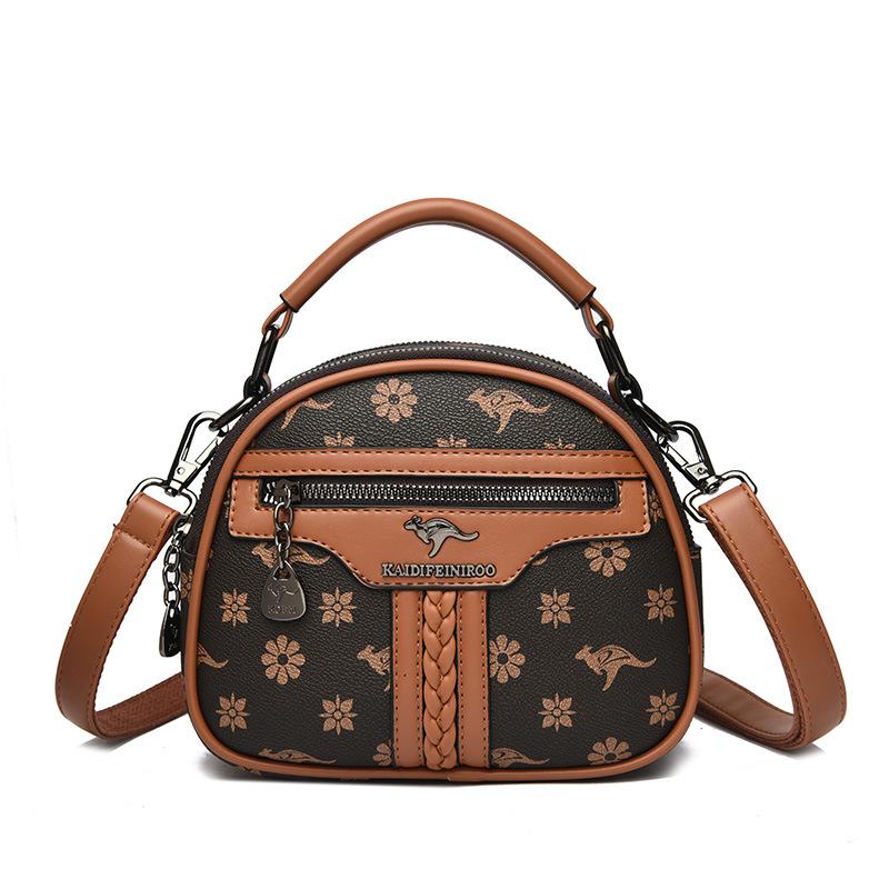 Textured Bag, Crossbody Bag, Multi-layered Women's Bag, Small Bag, Mom's Bag, Single-shoulder Bag