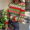 Women's Slim Fit Long Sleeve T-Shirt with Christmas Graphic Print Neck Pullover Top