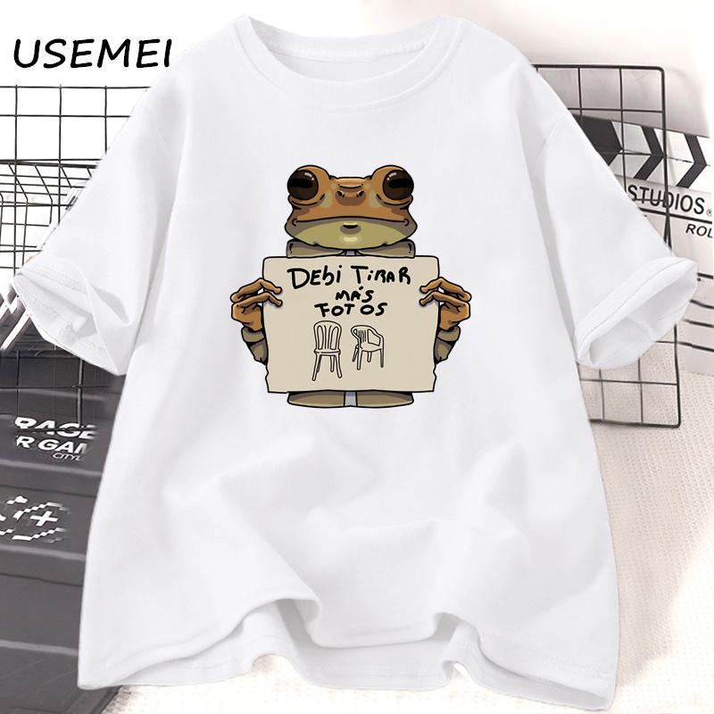 Funny Frog Dtmf Tshirt Causal Debi Tirar Mas Fotos Printed Tshirt Cotton Short Sleeve O Neck Tee Shirt Male Clothing Streetwear