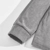 Autumn Winter Men Waffle Rib Knit Polo Shirts Contrast Suede Elbow Patches Lapel Collar Button Placket Vintage Long Sleeve Corduroy Textured Tops