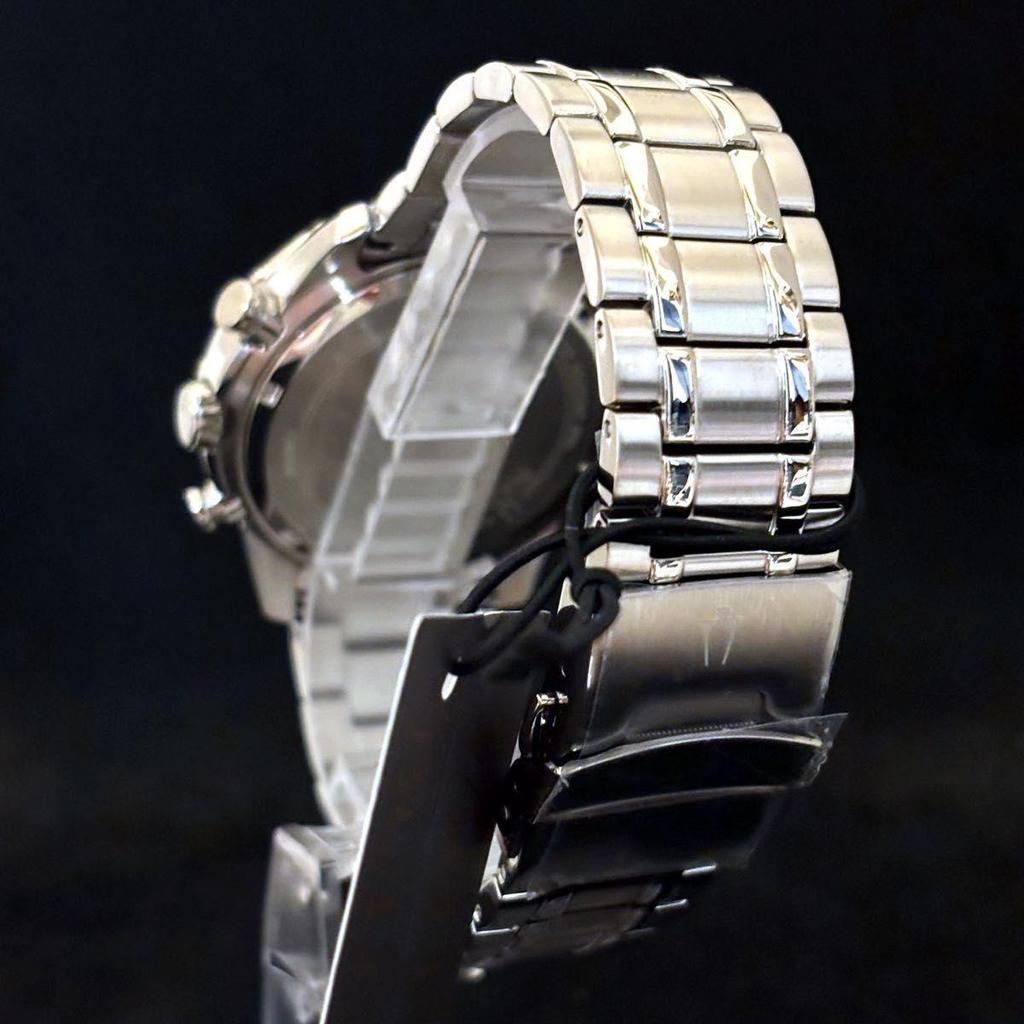 Used [BULOVA] Bulova/Men's watch/Stylish/Chronograph/Extremely rare/For men/Yellow gold.Silver.Blue color/Display item special price