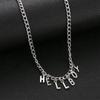 New Hip Hop Women "Hellboy" Choker Letter Bib Chain Pendant Necklaces