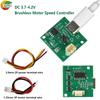 Micro Brushless ESC Speed Controller DC3.7-4.2V Motor Speed Driver Board for Handheld Fans Six-Speed Adjustable Brushless