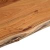 Solid Wood Washbasin Top 100 X 60 X 2.5 Cm Rectangular Acacia Wood