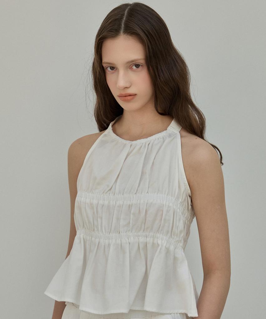 ELLIOTI Ripple Halter Blouse_2Color