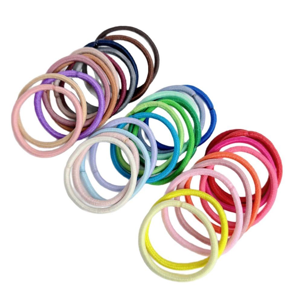 30pcs 4mm Classic Basic Elastic Hair Bands Ties Scrunchie Headband Fashion Hair Accessories for Women