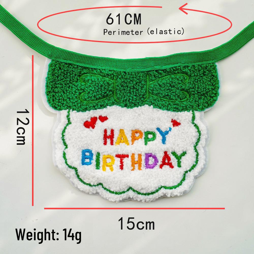 Pet Birthday Dress-Up Bib & Hat Set