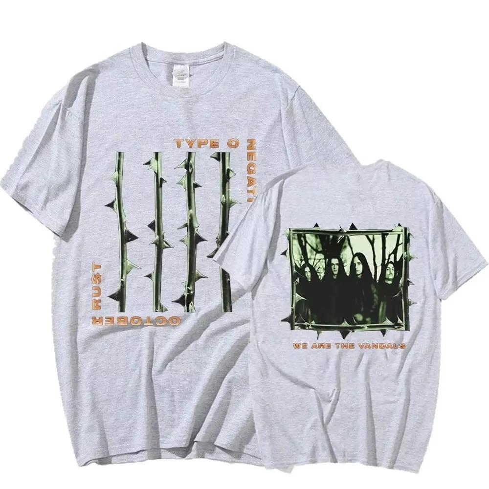 Type O Negative October Rust T-shirt Gothic Metal T Shirt Summer Men's Cotton Oversized Vintage Short Sleeve T-shirts