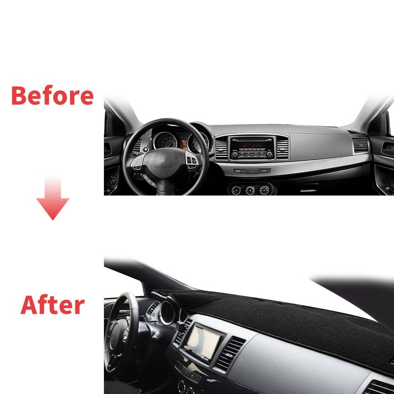 for Mitsubishi Lancer 2008-2016 Ralliart EVO X Galant Fortis EX DashMat Sunshade Protective Carpet Dashmat Dashboard Cover Pad