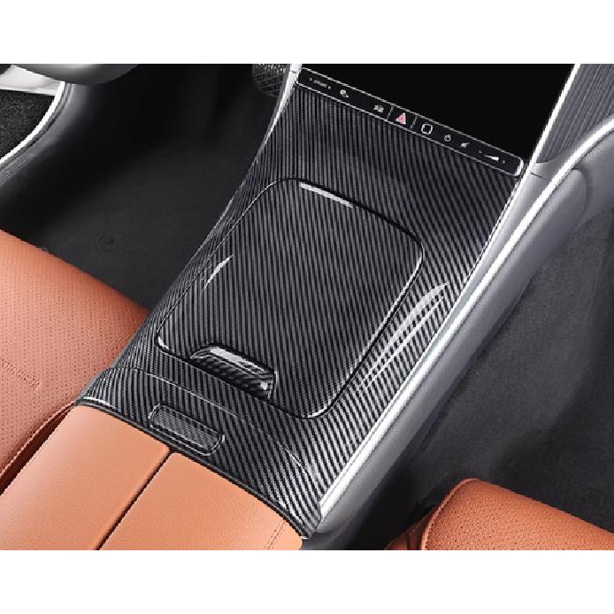 Gear Shift Box Carbon Fiber Panel Cover Trim For -25 Mercedes-Benz GLC X254